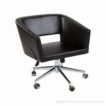 Office Task Chair, Made of Chrome Frame and PU/Fabric Materials, ODM/OEM Orders Welcomed